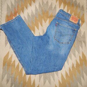 Levi Strauss 541 36 x 34 Athletic Tapered Leg Denim Blue Jeans Levi's